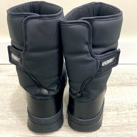 Like New Khombu Boot Mens Size 11 Nylon Traveler Rm1131 Faux Fur Lining Wrap - Picture 3 of 9